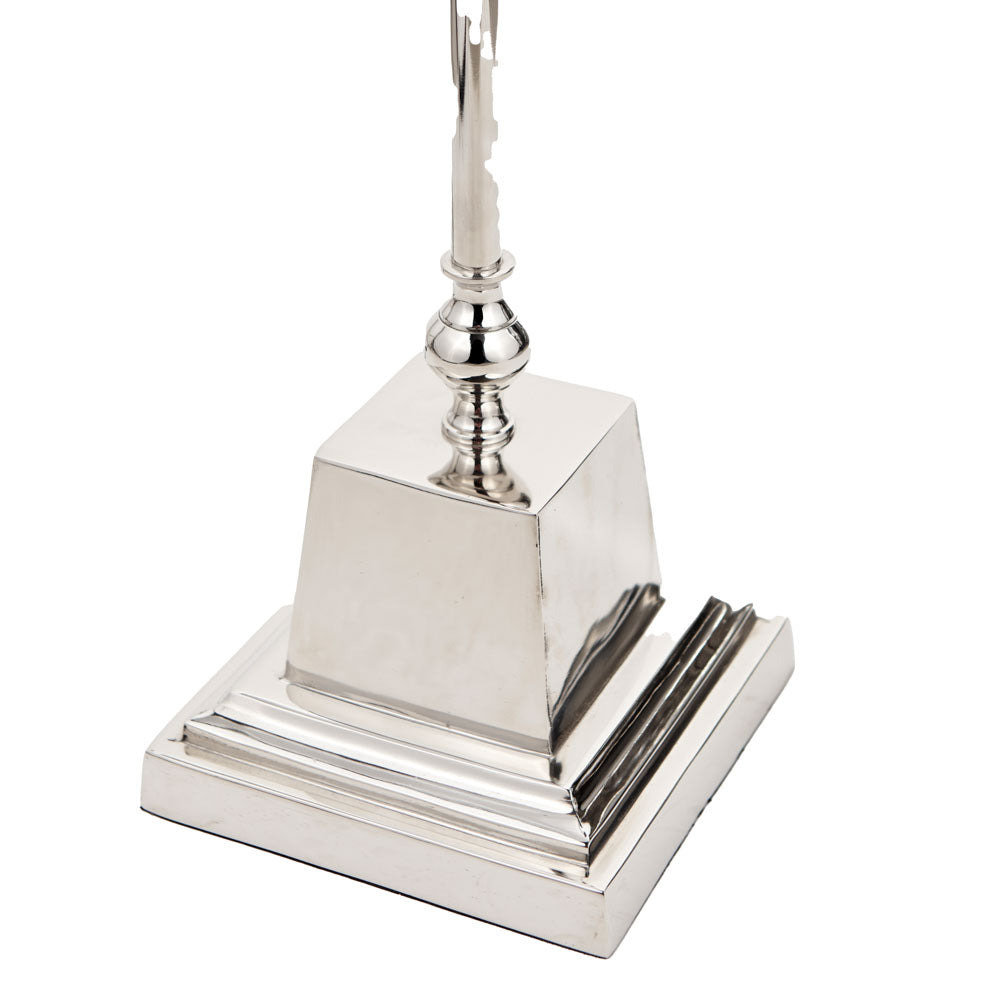 Pacific Claudius Nickel Metal Stick Floor Lamp 32-170-BO