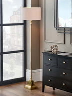 Pacific Claudius Gold Metal Stick Floor Lamp 32-171-BO