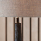 Pacific Marin Black Wood Tall Neck Floor Lamp 32-175-BO