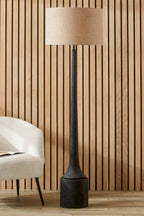 Pacific Marin Black Wood Tall Neck Floor Lamp 32-175-BO