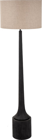 Pacific Marin Black Wood Tall Neck Floor Lamp 32-175-BO