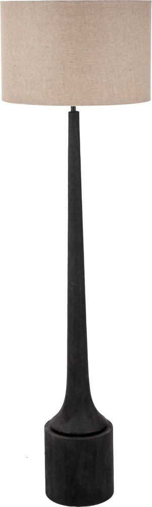 Pacific Marin Black Wood Tall Neck Floor Lamp 32-175-BO