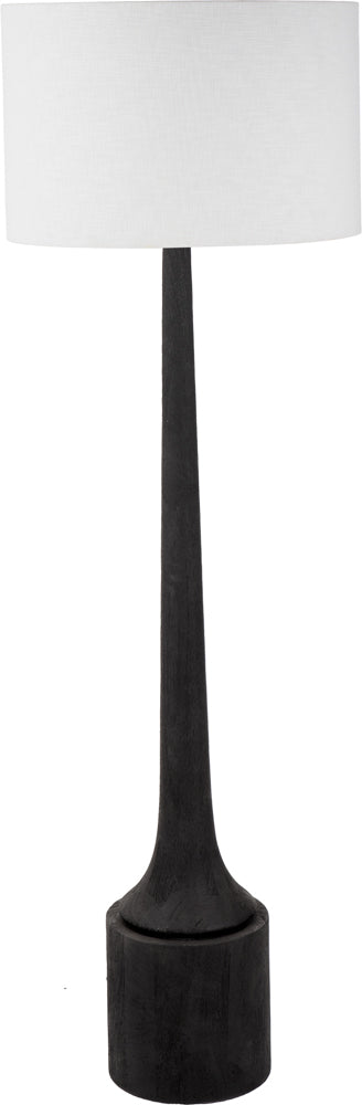 Pacific Marin Black Wood Tall Neck Floor Lamp 32-175-BO
