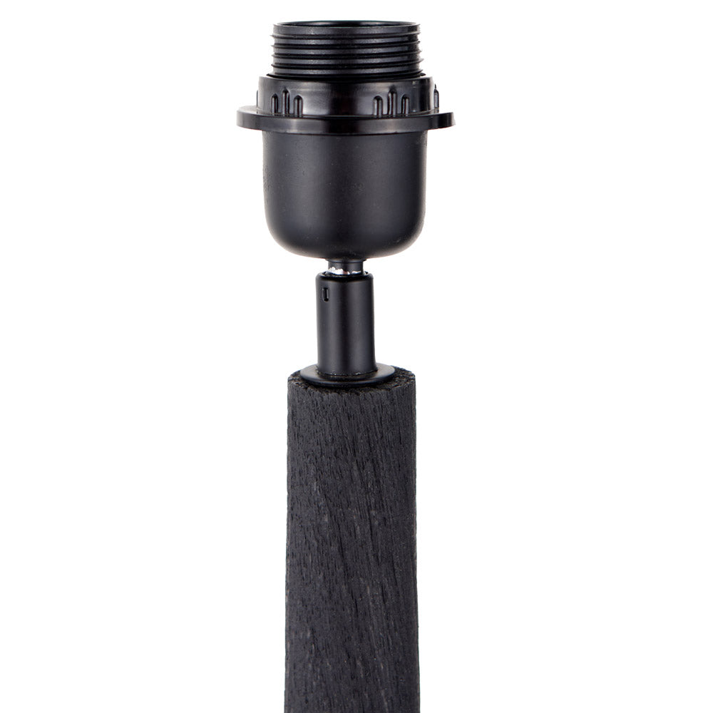 Pacific Marin Black Wood Tall Neck Floor Lamp 32-175-BO