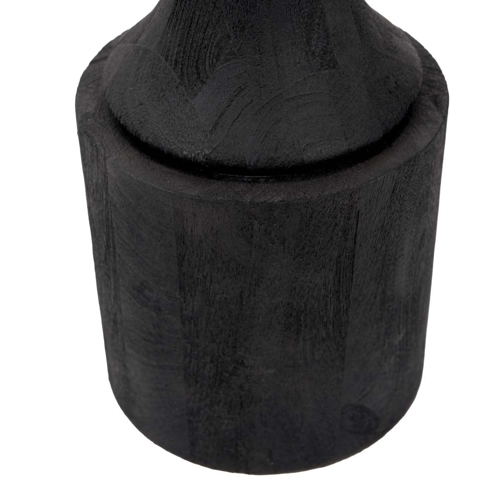 Pacific Marin Black Wood Tall Neck Floor Lamp 32-175-BO