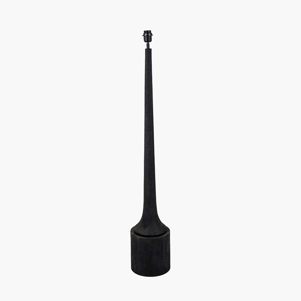Pacific Marin Black Wood Tall Neck Floor Lamp 32-175-BO