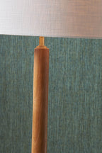 Pacific Toma Oiled Wood Tall Neck Floor Lamp 32-176-BO