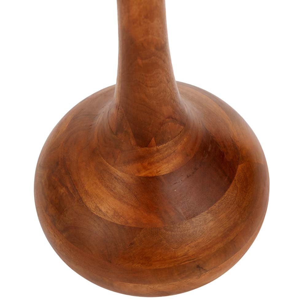 Pacific Toma Oiled Wood Tall Neck Floor Lamp 32-176-BO