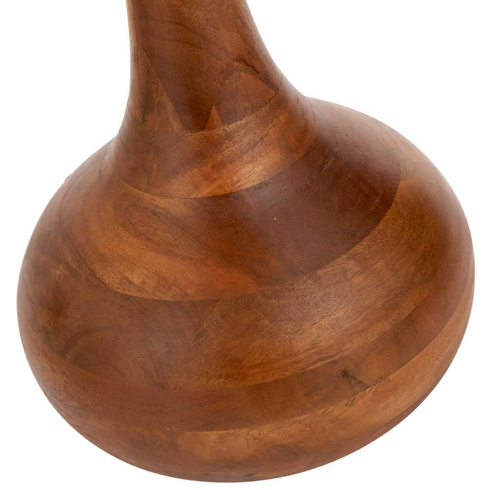 Pacific Toma Oiled Wood Tall Neck Floor Lamp 32-176-BO