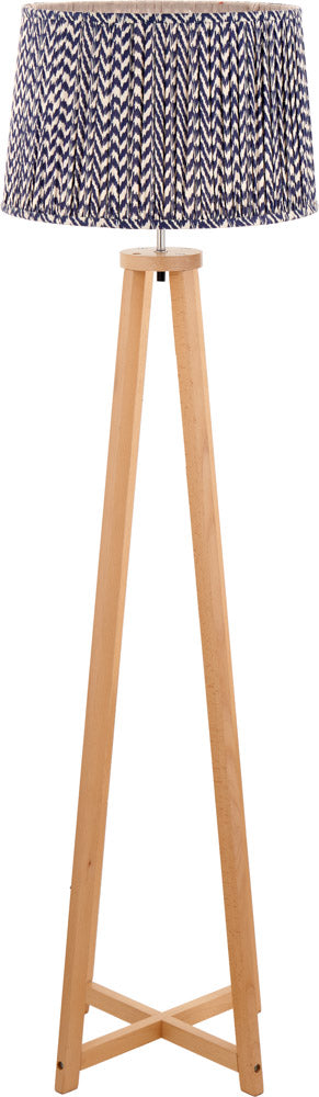 Pacific Whitby Natural Wood Tapered 4 Post Floor Lamp 32-181-BO