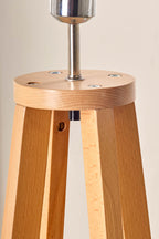 Pacific Whitby Natural Wood Tapered 4 Post Floor Lamp 32-181-BO