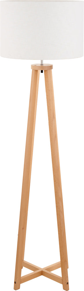 Pacific Whitby Natural Wood Tapered 4 Post Floor Lamp 32-181-BO