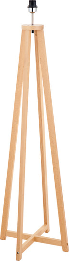 Pacific Whitby Natural Wood Tapered 4 Post Floor Lamp 32-181-BO