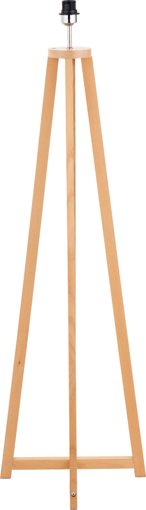 Pacific Whitby Natural Wood Tapered 4 Post Floor Lamp 32-181-BO