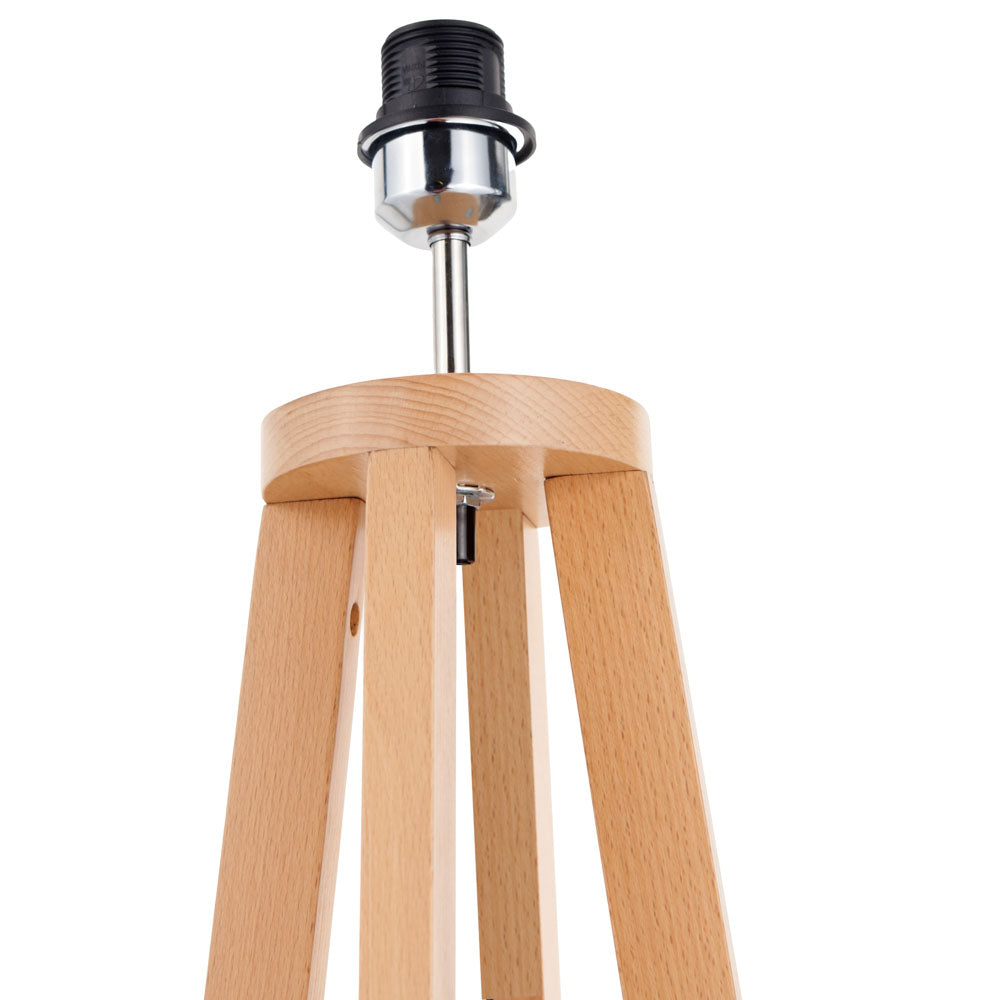Pacific Whitby Natural Wood Tapered 4 Post Floor Lamp 32-181-BO