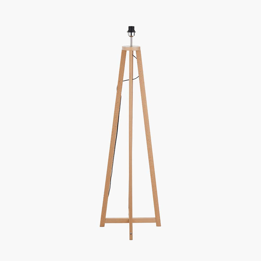 Pacific Whitby Natural Wood Tapered 4 Post Floor Lamp 32-181-BO