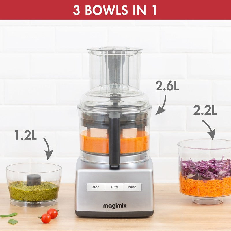 Magimix 3200XL 18371 2.6 Litre Food Processor With 9 Accessories - Stainless Steel