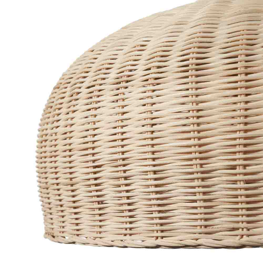 Pacific Caswell Natural Rattan Dome Pendant 33-074