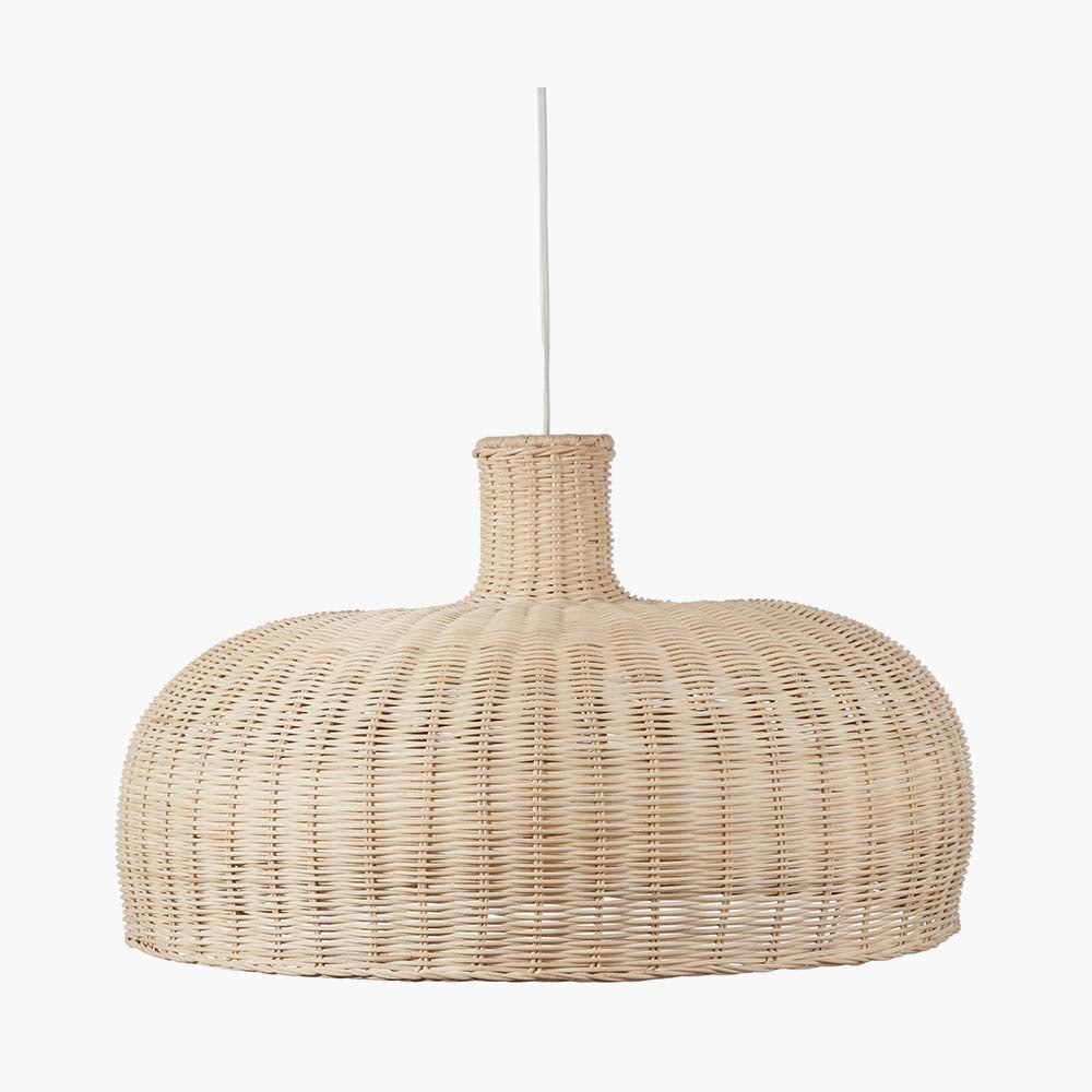 Pacific Caswell Natural Rattan Dome Pendant 33-074