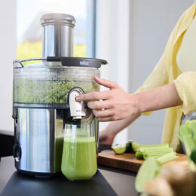 Braun SJ7000GY 1000W MultiJuice 7 Spin Centrifugal Juicer Grey