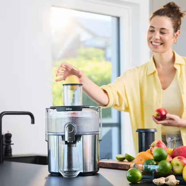 Braun SJ7000GY 1000W MultiJuice 7 Spin Centrifugal Juicer Grey