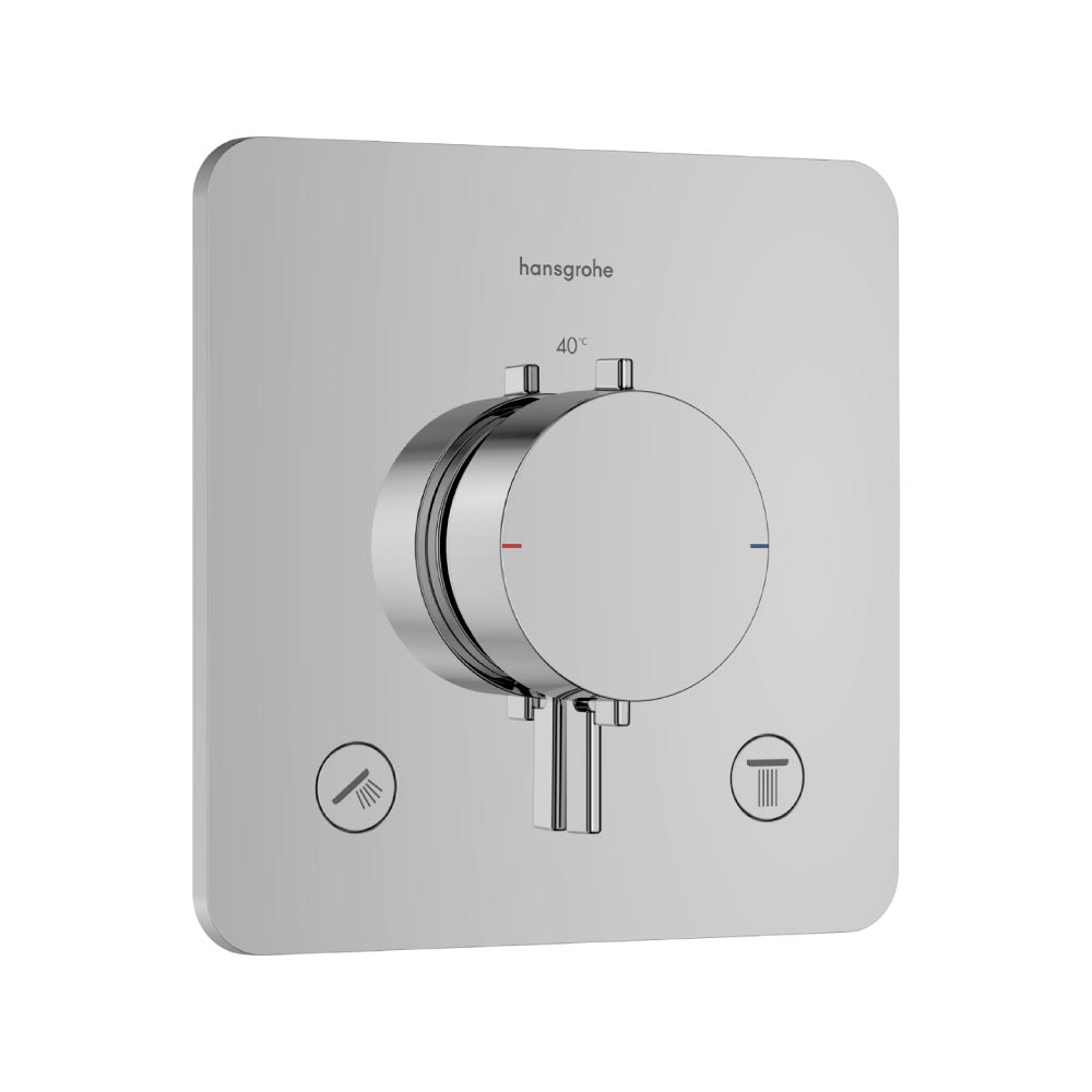Hansgrohe Ecostat Comfort Q Thermostat for concealed installation for 2 functions