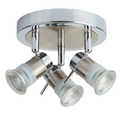 Chrome and Satin Silver Spotlight (Suitable for Bathrooms)