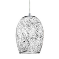 Broken Glass Effect White Pendant