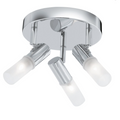 Chrome and Opal Glass 3 Light Spotlight (Suitable for Bathrooms)
