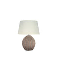 Raffles Small Rattan Washed Wood Table Lamp with Shade