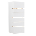 Rectangular Slated Paintable Plaster Wall Bracket
