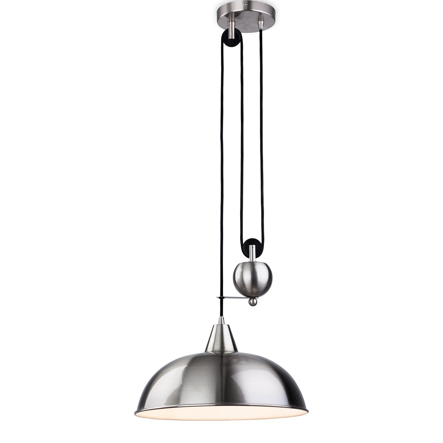 Brushed Steel Rise and Fall Pendant