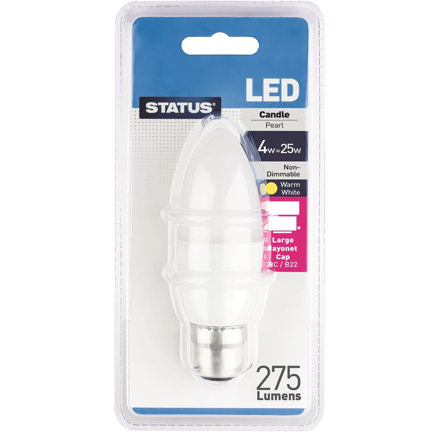 4W LED Candle Light Bulb BC