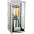 Dallas Brushed Steel Exterior Wall Light