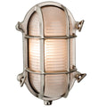Nautic Exterior Nickel Plated Brass Bulkhead Light