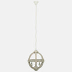 Pacific Javier Small Round Wooden Electrified Pendant 35-116