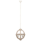 Pacific Javier Small Round Wooden Electrified Pendant 35-116
