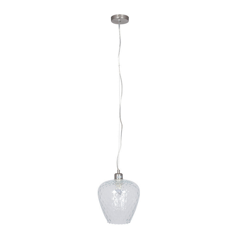Pacific Almada Textured Clear Glass Electrified Pendant 35-223-K