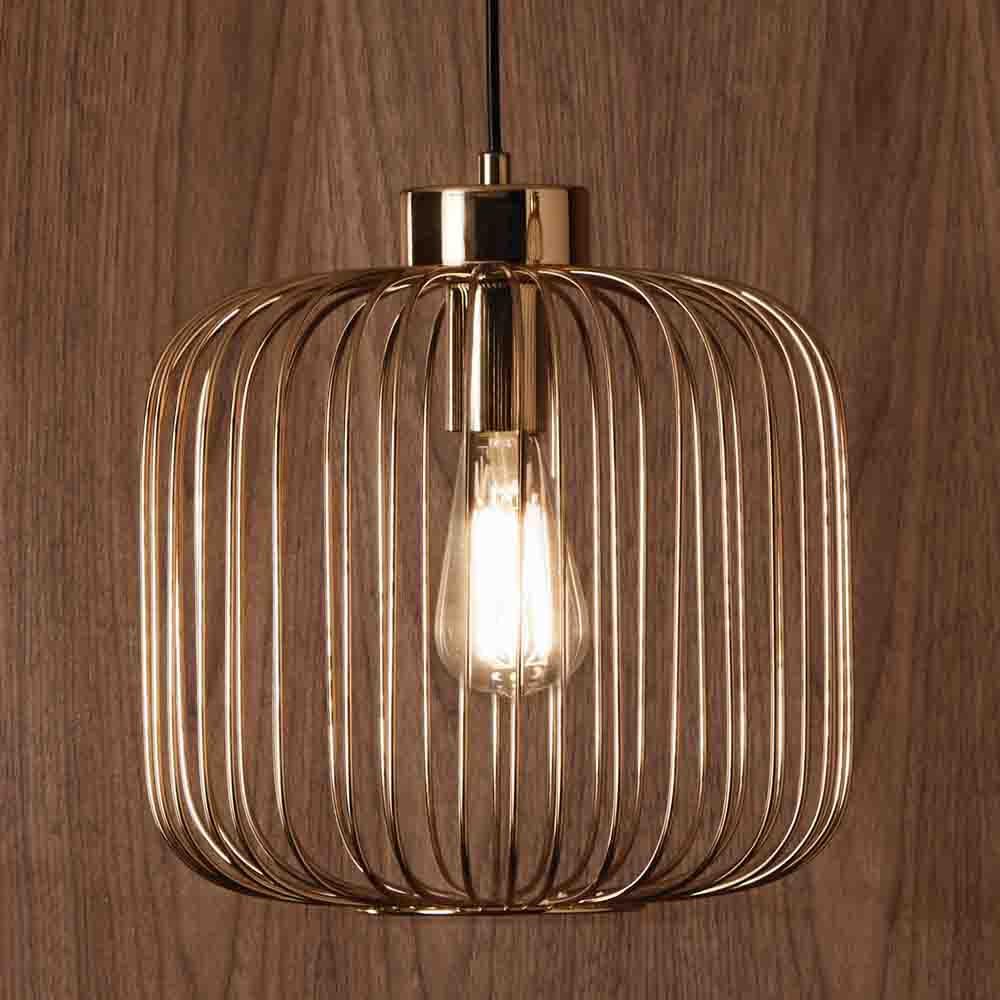 Pacific Dania French Gold Metal Wire Pendant 35-225