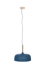 Pacific Anke Matt Indigo Domed Metal Pendant 35-233