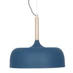 Pacific Anke Matt Indigo Domed Metal Pendant 35-233