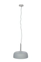 Pacific Anke Matt Grey Domed Metal Pendant 35-234