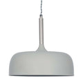 Pacific Anke Matt Grey Domed Metal Pendant 35-234