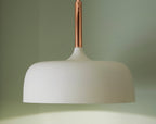 Pacific Anke Matt Cream Domed Metal Pendant 35-235