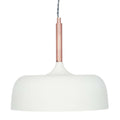 Pacific Anke Matt Cream Domed Metal Pendant 35-235