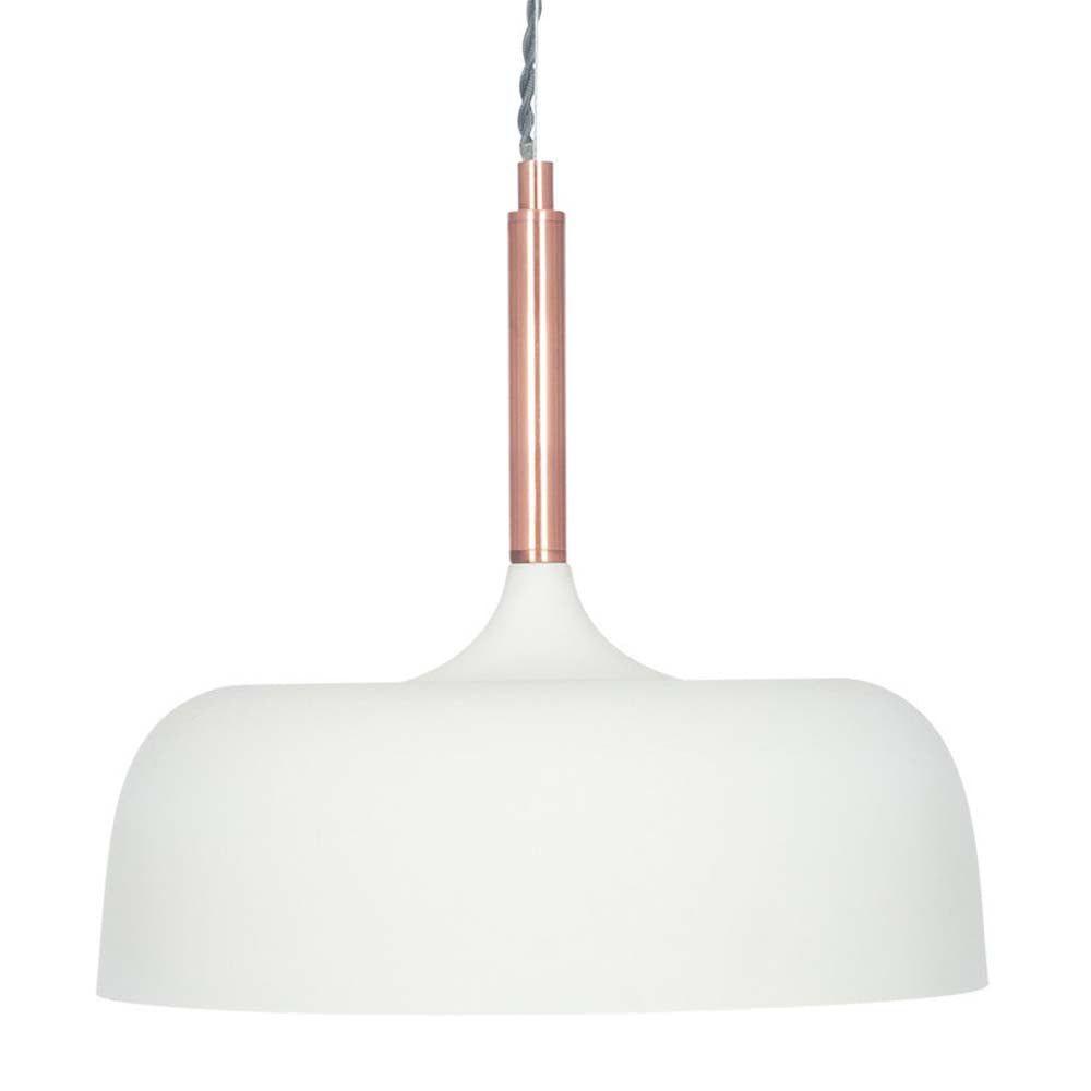 Pacific Anke Matt Cream Domed Metal Pendant 35-235