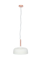 Pacific Anke Matt Cream Domed Metal Pendant 35-235