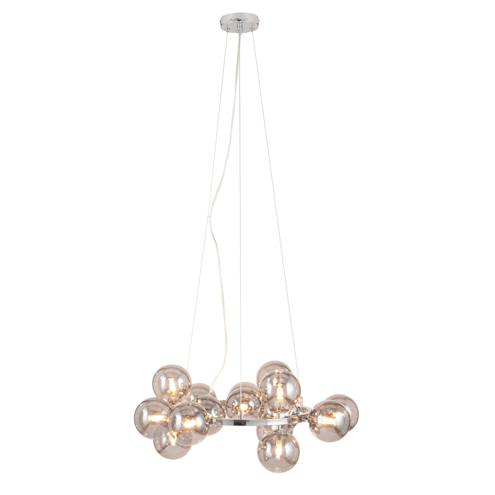 Pacific Vecchio Lustre Glass Ball and Gold Metal Pendant 35-284