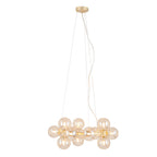 Pacific Vecchio Lustre Glass Ball and Gold Metal Pendant 35-284