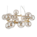 Pacific Vecchio Lustre Glass Ball and Gold Metal Pendant 35-284